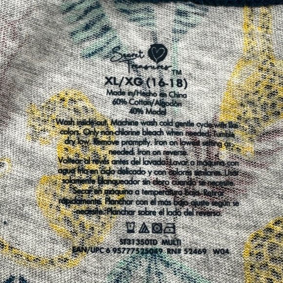 Secret Treasures Women's Size XL 16-18 Sleep Tank Top Leopard Leaves New With Ta - Picture 5 of 10